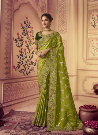 Elegance Art Silk Ceremonial Designer Saree