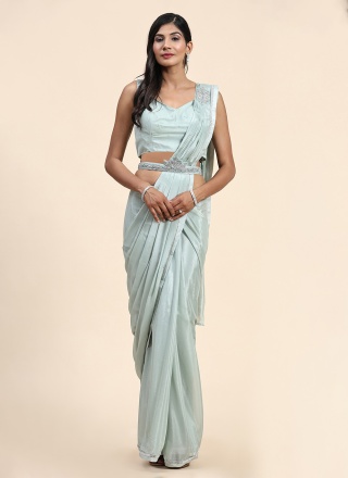 Energetic Border Engagement Trendy Saree