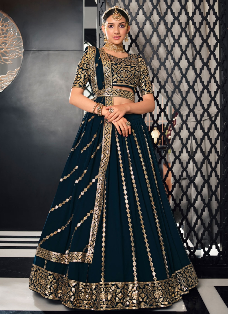 Especial Georgette A Line Lehenga Choli