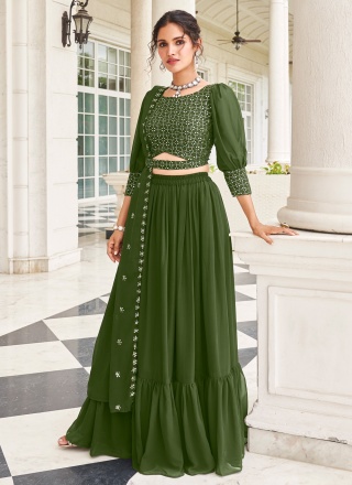 Especial Plain Reception Readymade Lehenga Choli