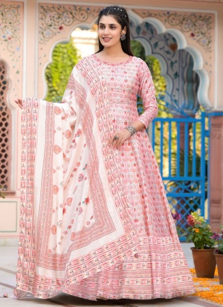 Ethnic Silk Designer Gown