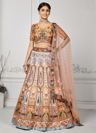 Exceeding Satin Silk Designer Lehenga Choli