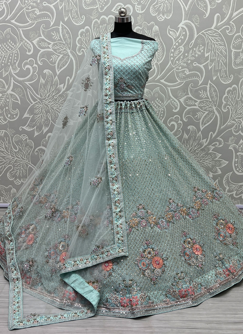 Excellent Net A Line Lehenga Choli