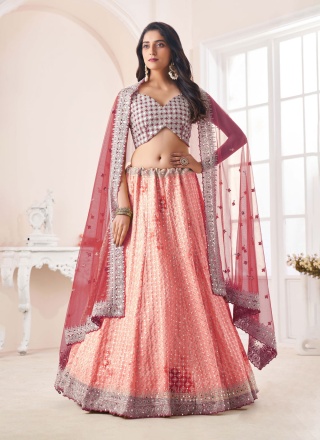 Excellent Pink Trendy Lehenga Choli