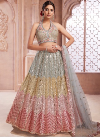 Exuberant Net Festival Designer Lehenga Choli