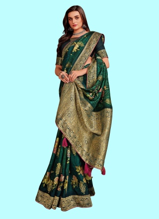 Fantastic Silk Ceremonial Contemporary Saree