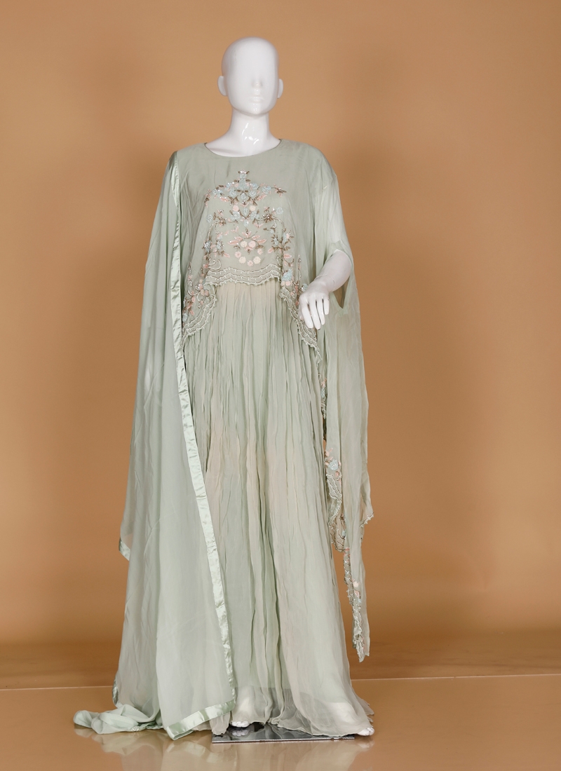 Faux Georgette Churidar Suit