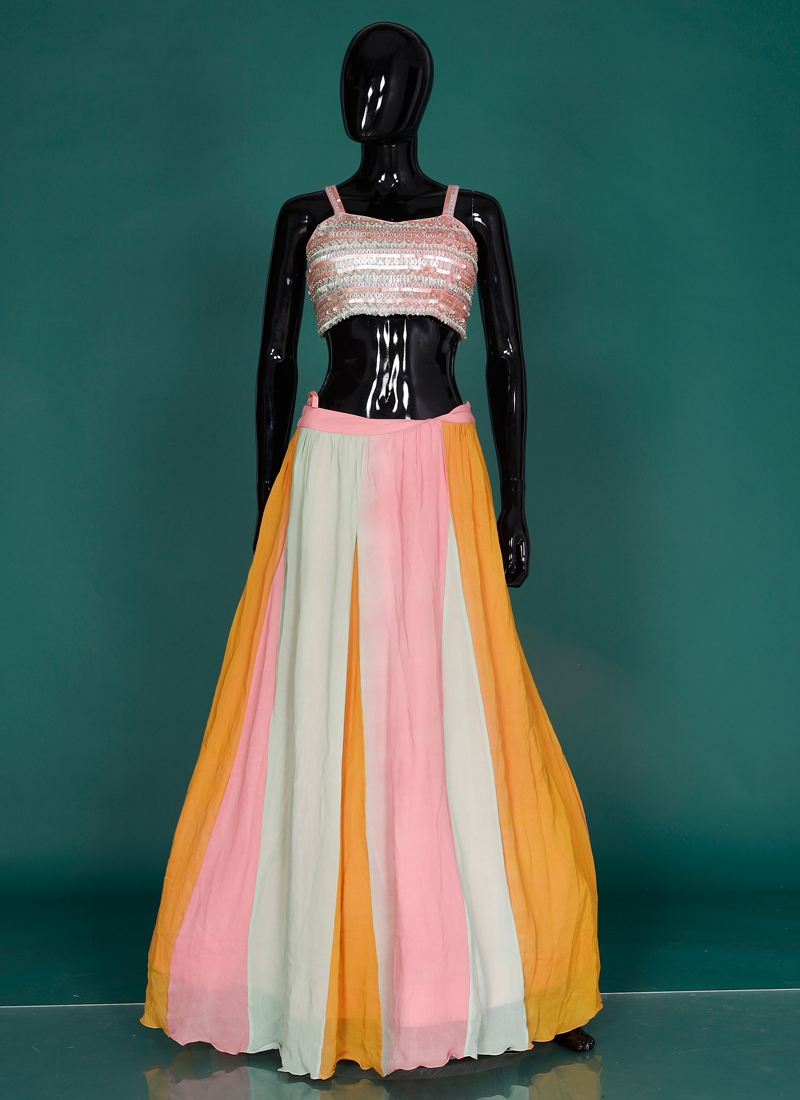 Faux Georgette Designer Lehenga Choli