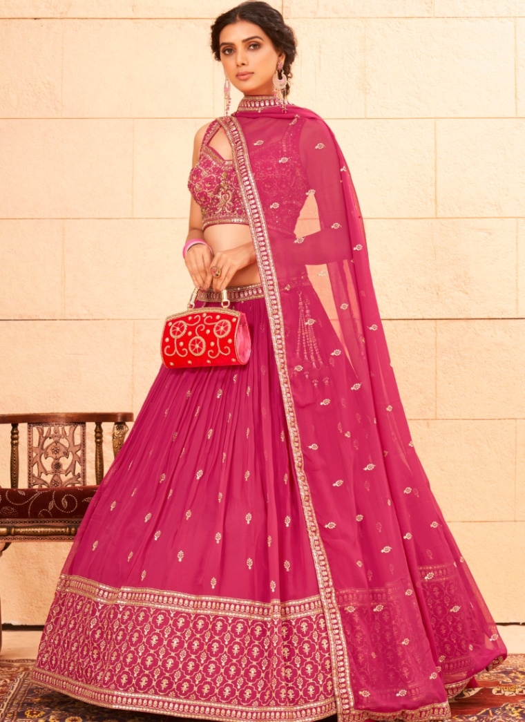 Faux Georgette Designer Lehenga Choli