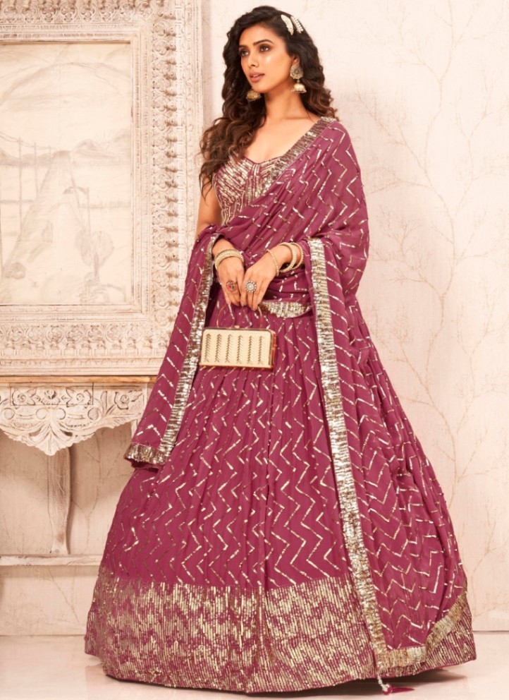 Faux Georgette Designer Lehenga Choli