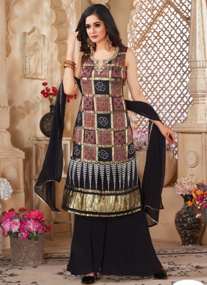 Faux Georgette Festival Palazzo Designer Salwar Suit