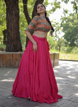 Fetching Plain Rani A Line Lehenga Choli