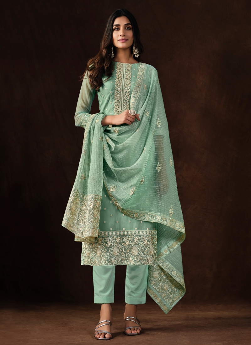 Flawless Embroidered Wedding Pant Style Suit