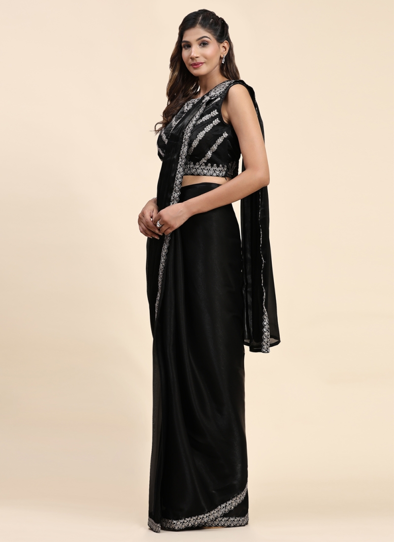 Flawless Satin Silk Designer Saree