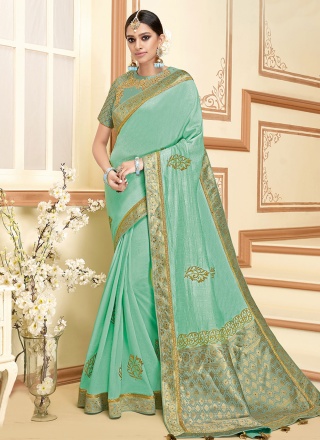 Glamorous Sea Green Classic Saree