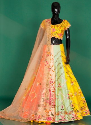 Gorgeous Bridal Dhupion Silk Designer Lehenga Chol