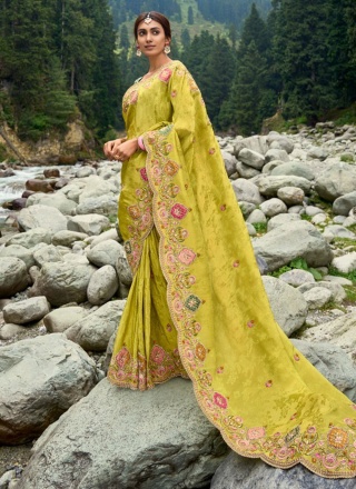 Green Ceremonial Saree