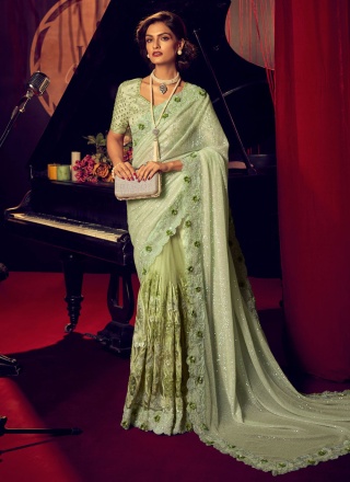 Green Imported Classic Saree
