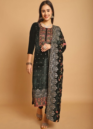 Green Sequins Salwar Kameez