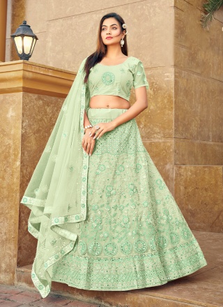 Green Wedding Designer Lehenga Choli