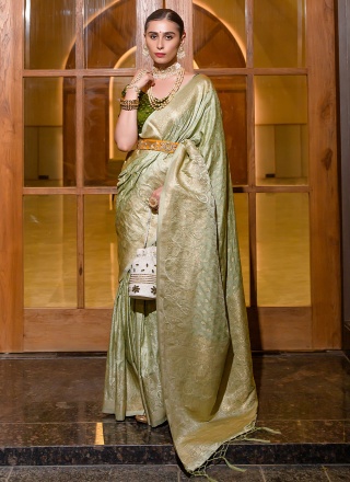 Green Wedding Silk Saree