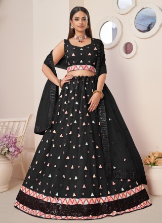 Gripping Embroidered Net Lehenga Choli