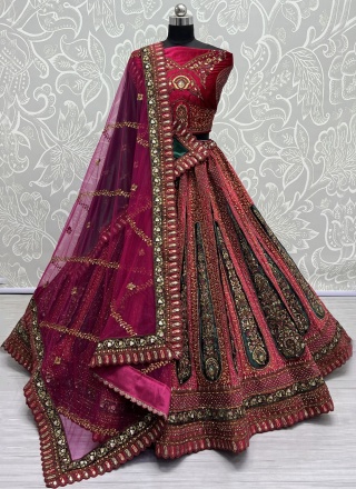 Groovy Velvet Rani Zari Lehenga Choli