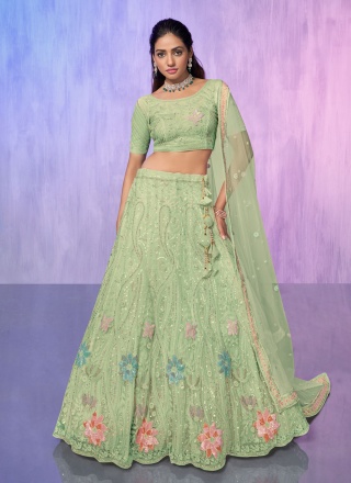 Haute Resham Net Designer Lehenga Choli