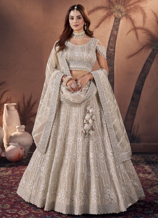 Hypnotic Embroidered Engagement A Line Lehenga Cho