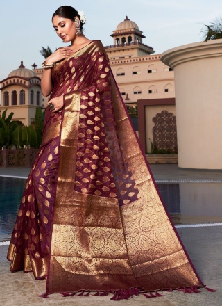 Impeccable Woven Party Designer Saree