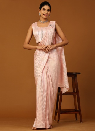 Imported Trendy Saree in Peach