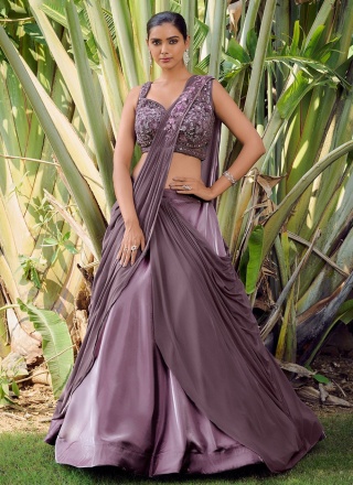 Imposing Mauve  Readymade Lehenga Choli