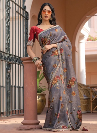 Intricate Viscose Lace Trendy Saree