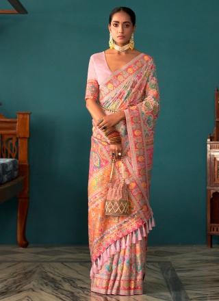 Invaluable Printed Pashmina Designer Saree