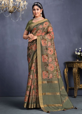 Invigorating Embroidered Contemporary Style Saree