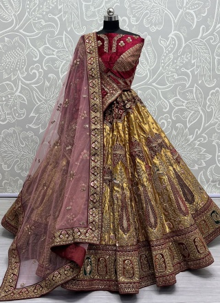 Irresistible Silk Wedding A Line Lehenga Choli