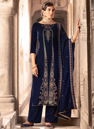 Jazzy Navy Blue Salwar Kameez