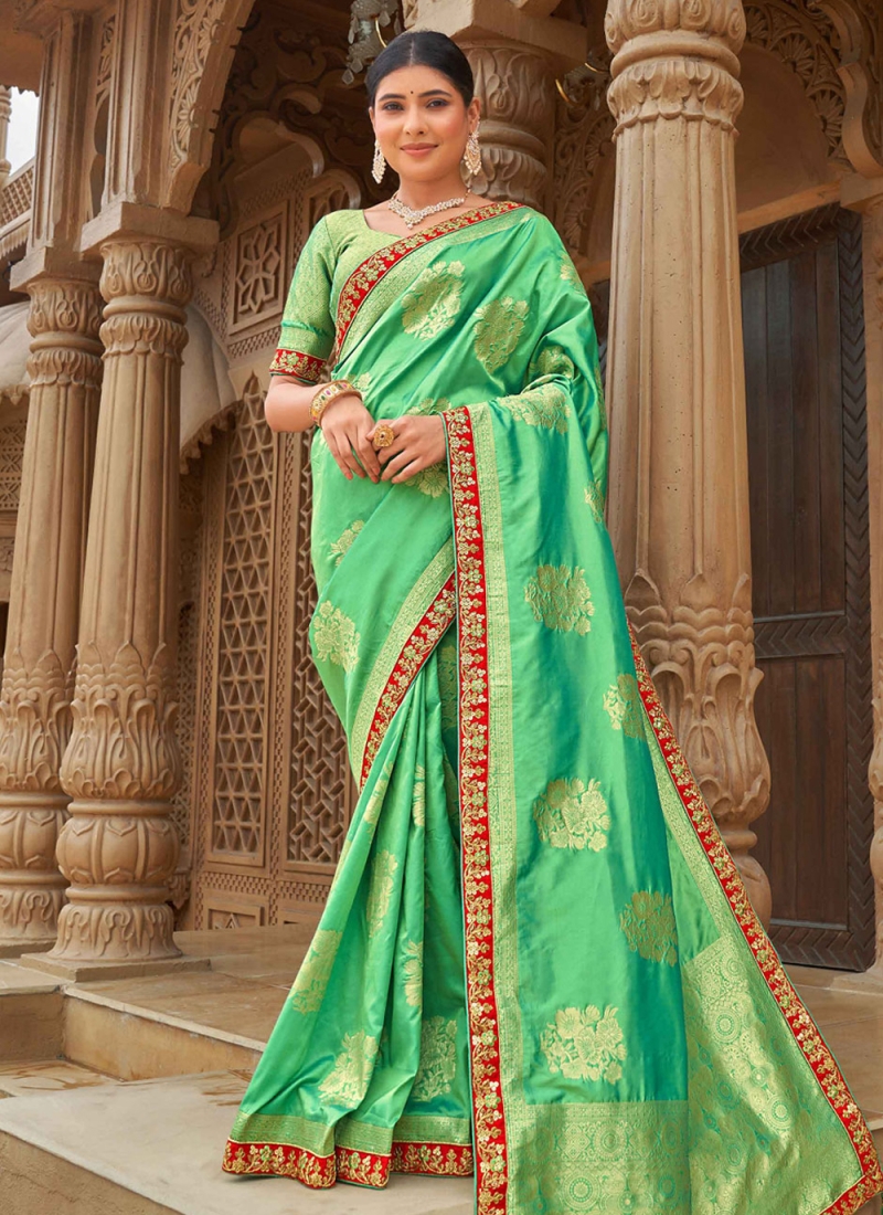 Latest Banarasi Silk Reception Classic Saree