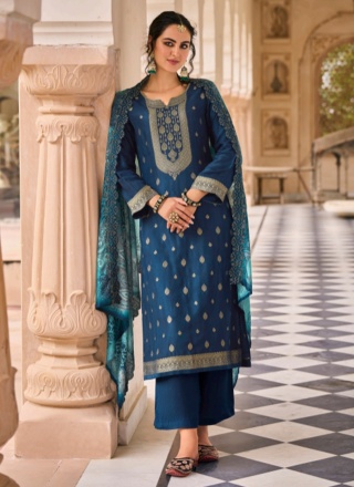 Lovable Jacquard Designer Salwar Kameez