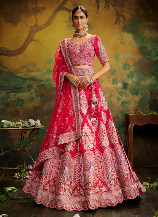 Magenta Party Silk Designer Lehenga Choli