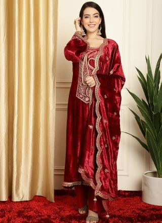 Maroon Color Salwar Suit