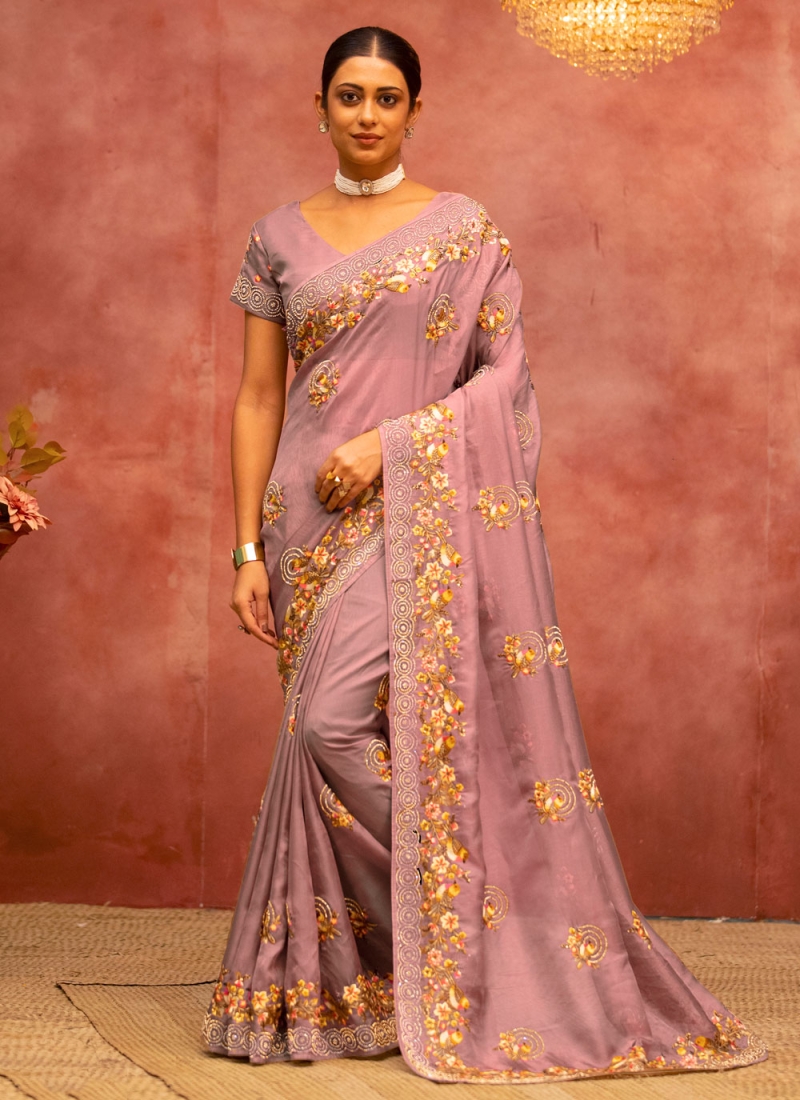 Mauve  Color Trendy Saree