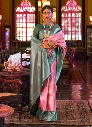 Mesmeric Woven Kanjivaram Silk Contemporary Saree