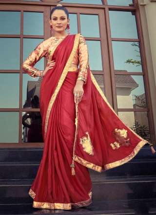 Miraculous Lace Mehndi Contemporary Saree