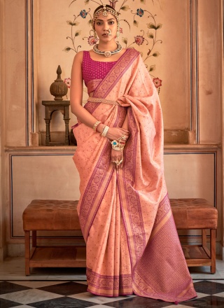 Miraculous Weaving Wedding Contemporary Style Saree