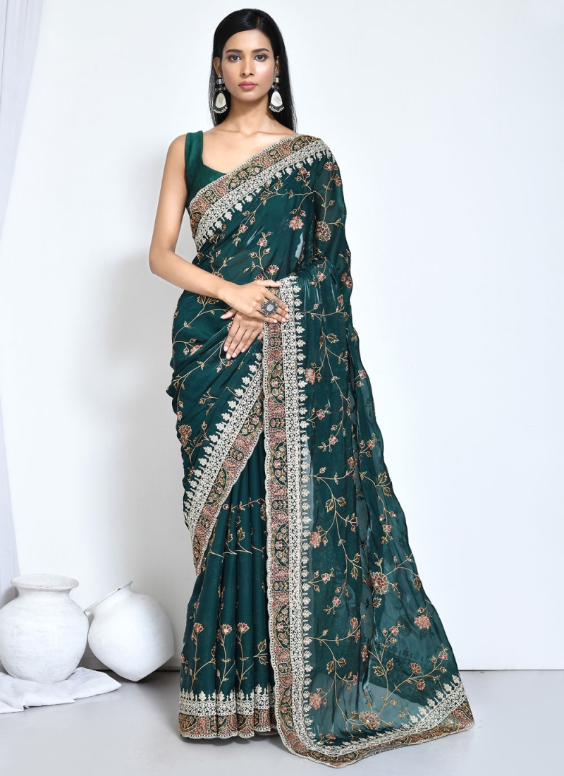 Modern Embroidered Classic Saree