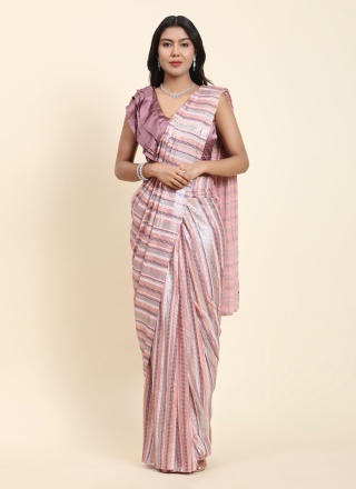 Modish Georgette Multi Colour Embroidered Designer Saree