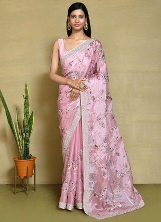 Modish Sequins Ceremonial Trendy Saree