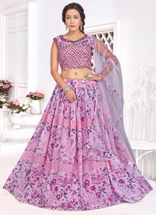 Monumental Pink Readymade Lehenga Choli