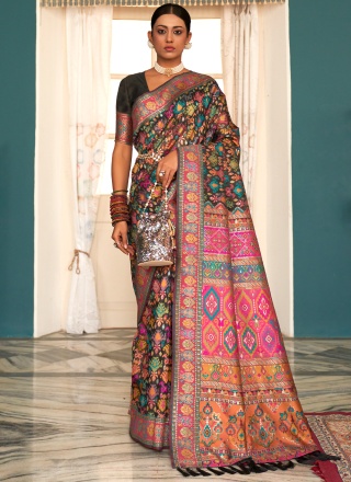 Multi Colour Engagement Saree